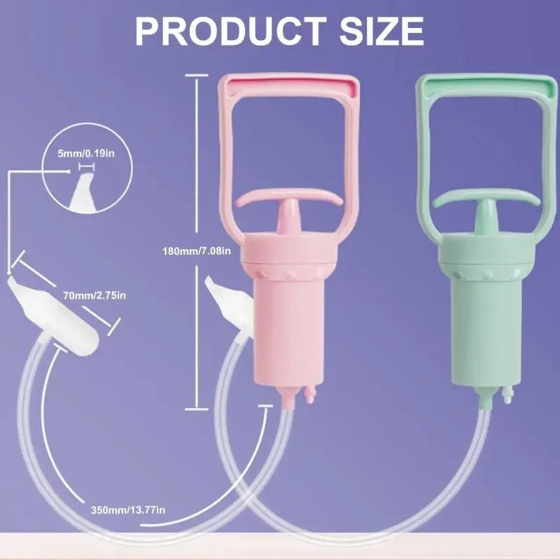 Baby Nasal Aspirator | Hand-Pull Nose Cleaner for Infants