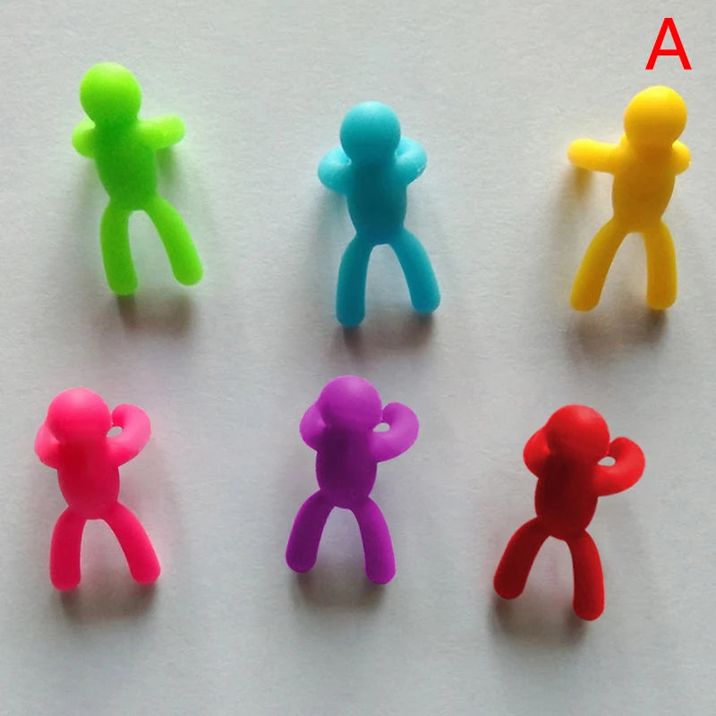 Silicone Wine Glass Markers & Drink Charms – 6 Pack