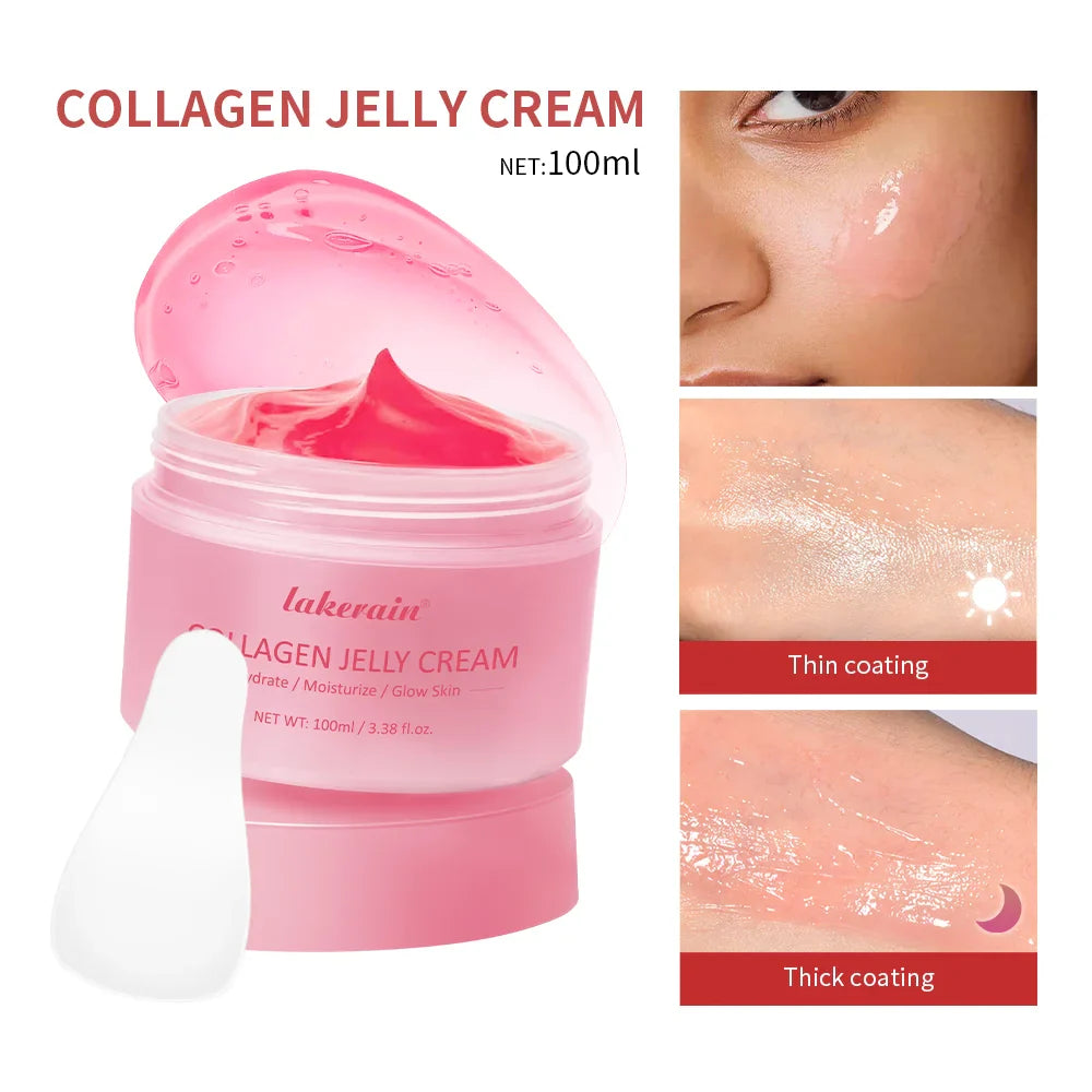 Collagen Night Mask & Jelly Cream Skincare Set – Deep Hydration