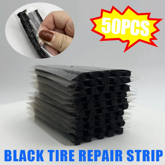 6mm Tubeless Tire Repair Strips 50pcs | Car & Motorcycle Plug Kit Tire Repair Strips Peaceful Pleasures Health and Wellness