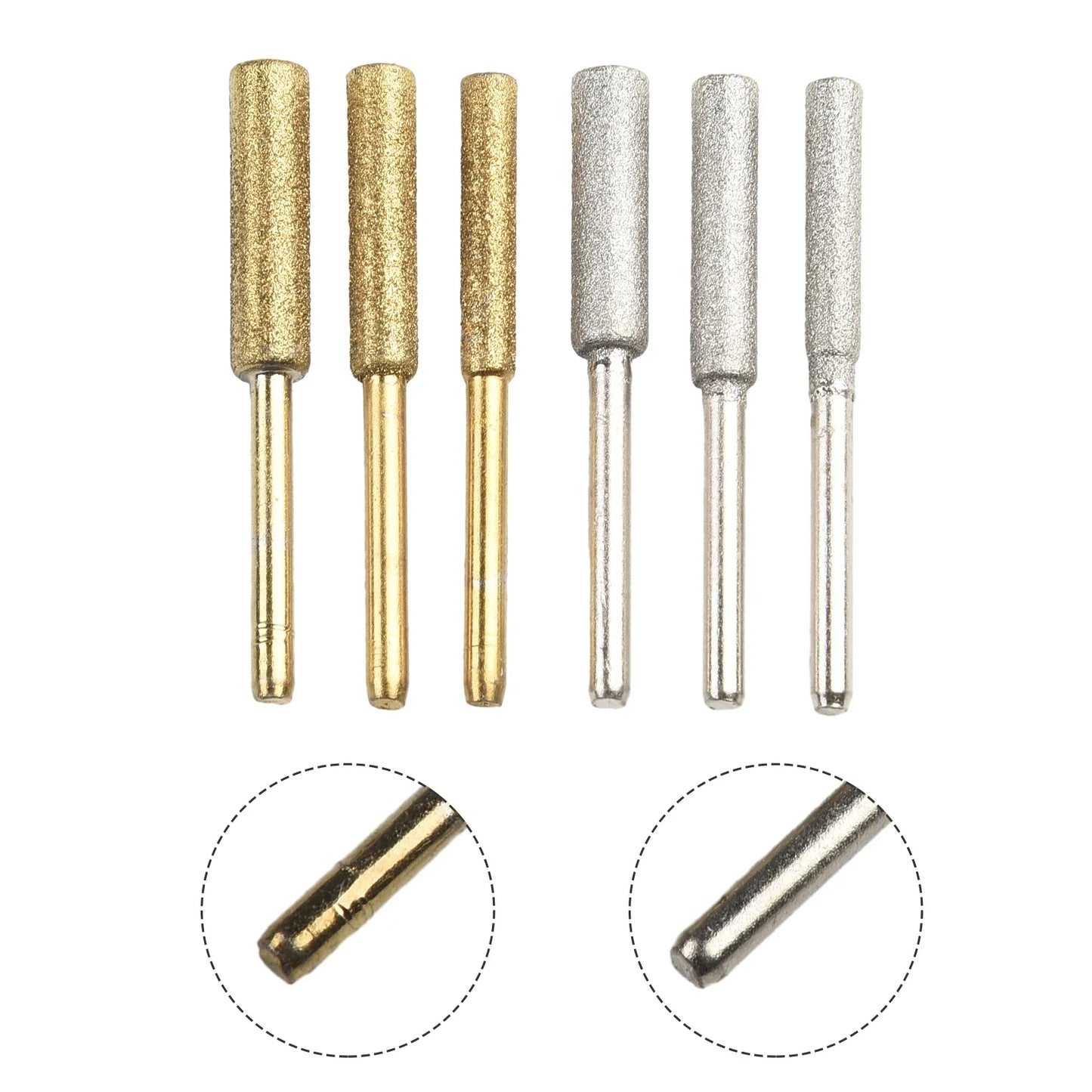 6-Piece Titanium Chainsaw Sharpening Burr Set – 4/4.8/5.5mm