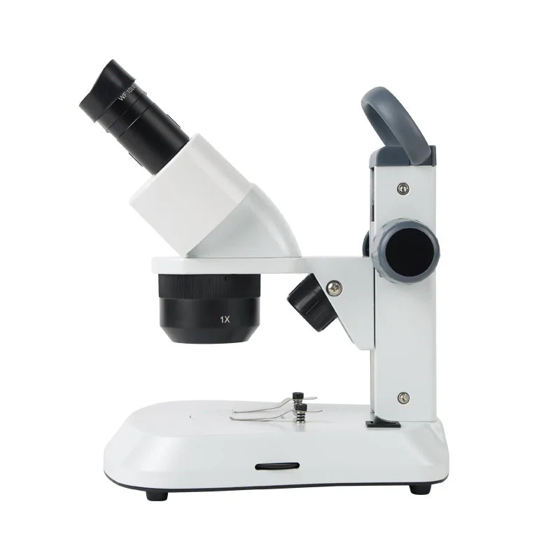 Stereoscopic Microscope with Three Variable Magnification Lenses and Oblique Led Light Source 10X20X40X Peaceful Pleasures Health and Wellness 10x 20x 40x