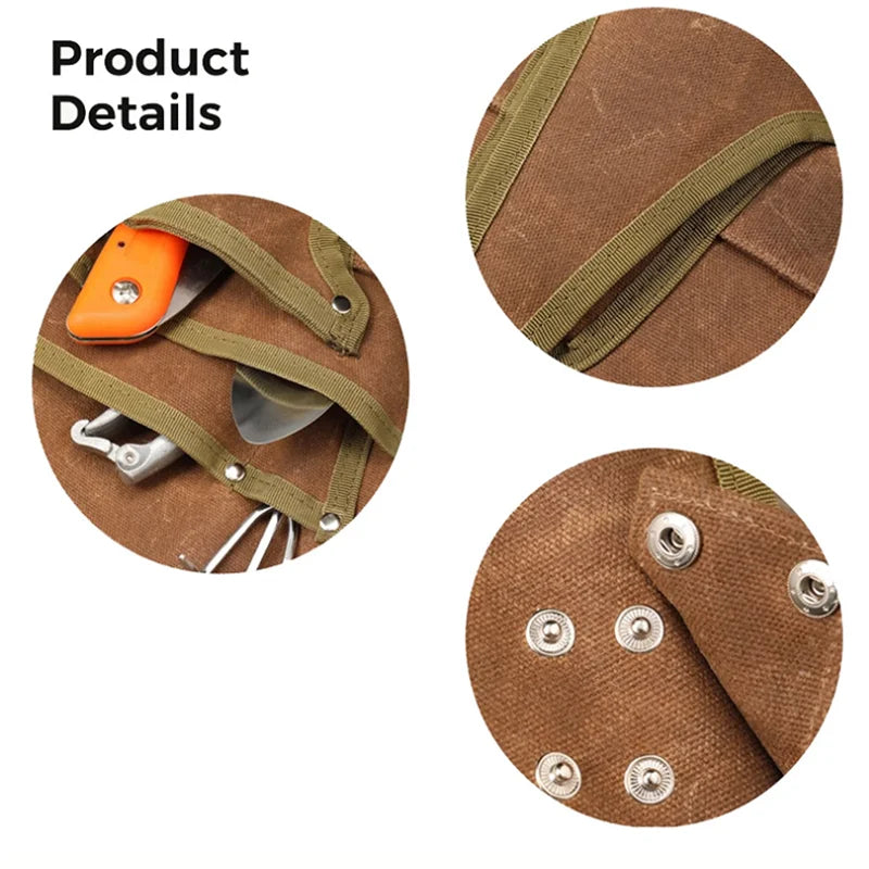 Waterproof Gardening Tool Waist Bag | Canvas Storage Bag