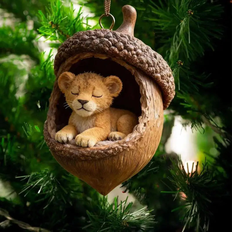2D Acrylic Animal Christmas Tree Ornaments | Holiday Decor Christmas Tree Ornament Peaceful Pleasures Health and Wellness A3