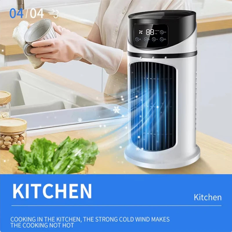 Hot Selling Mini Portable Air Conditioner Cooler Fan for Home Dormitory Office Usb Multifunction Mute Mobile Air Conditioner Peaceful Pleasures Health and Wellness