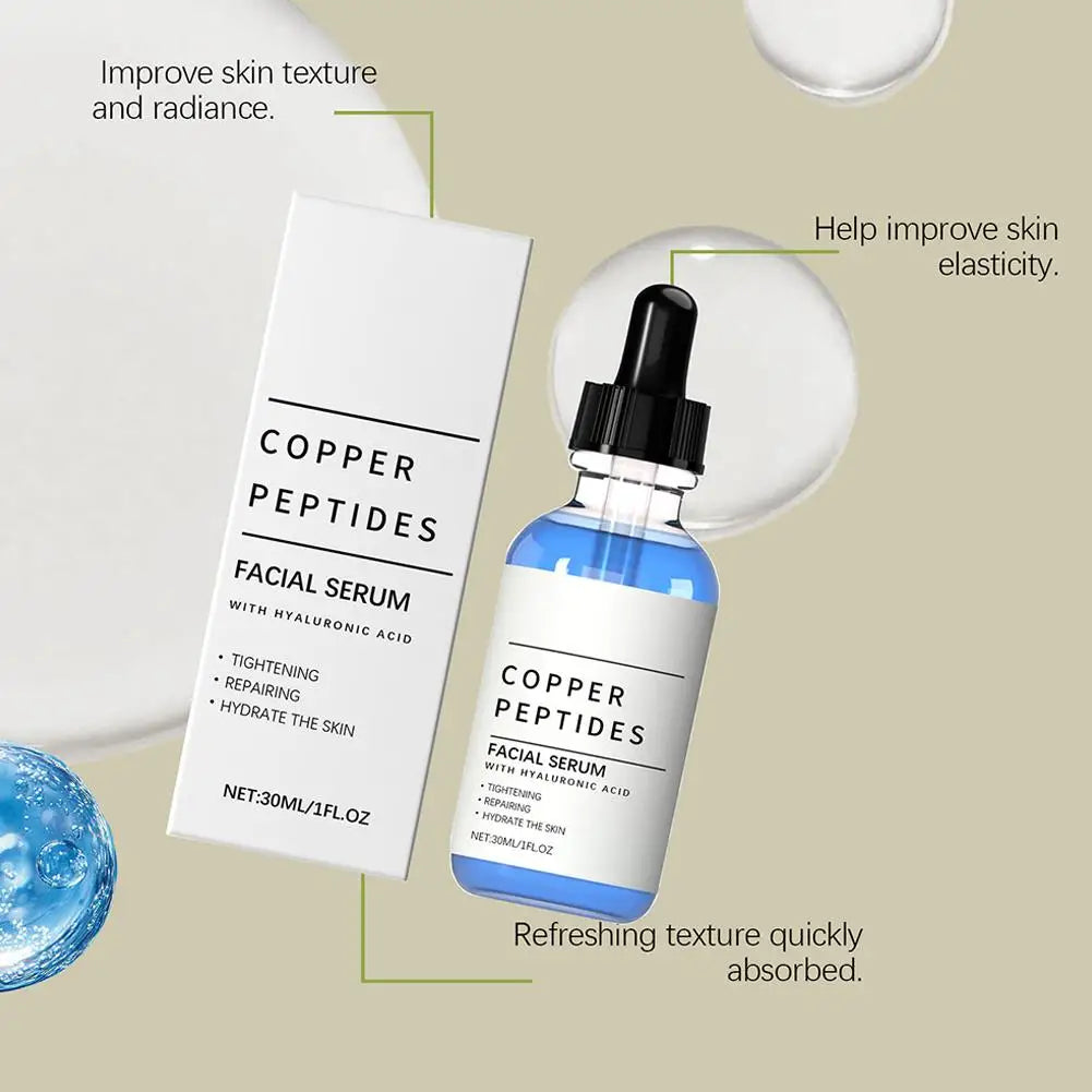 Copper Peptide & Hyaluronic Acid Face Serum – 30ml