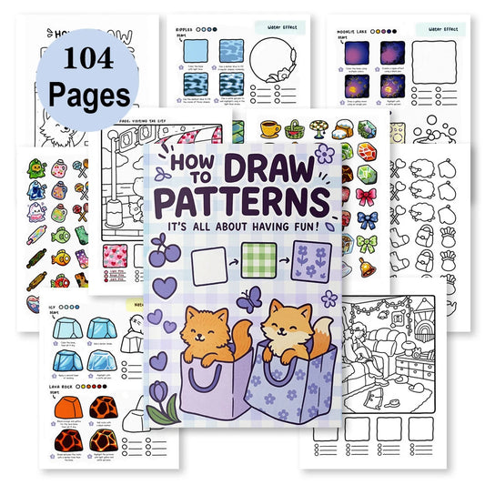 How Draw Easy Patternsguide Detailed Steps Students Cartoon Peaceful Pleasures Health and Wellness