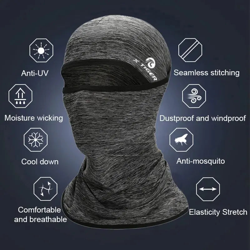 X-TIGER Cycling Neck Gaiter Face Scarf – UV & Sweat Protection
