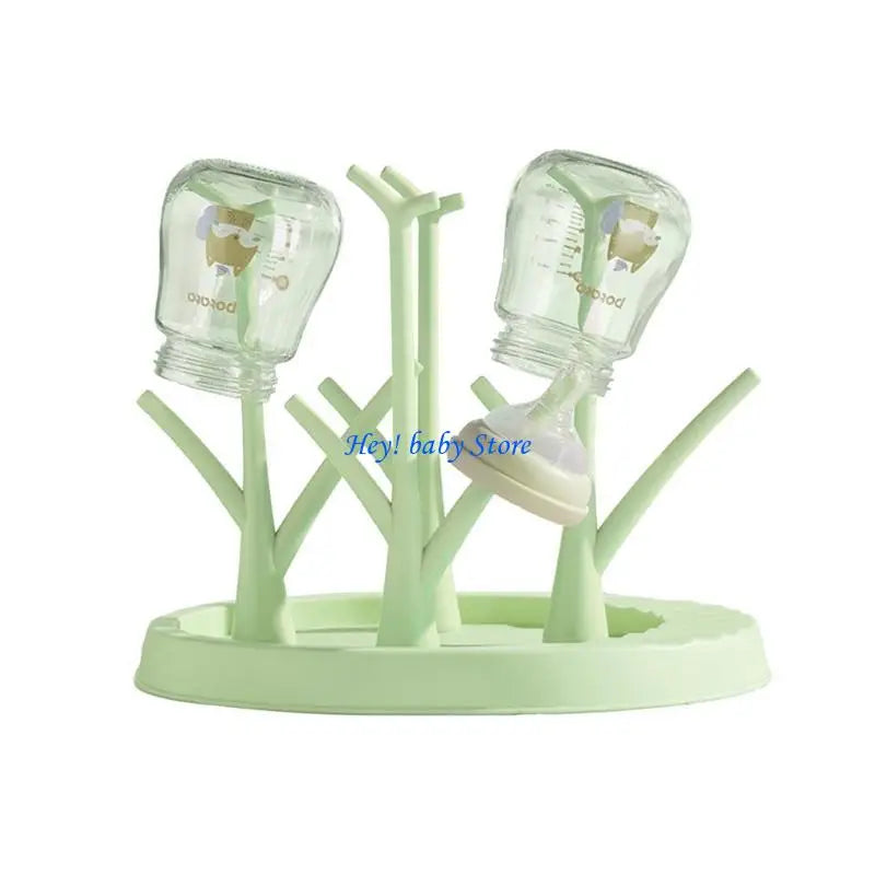 Baby Bottle Drying Rack with Drip Tray | BPA-Free Holder