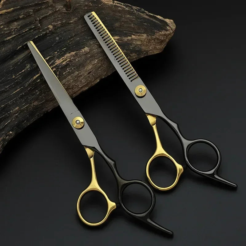 Professional Hairdressing Scissors Barber Accesories Hair Thinning Cut Metal Scissors Tooth Shears Styling Tool Cutting Scissors Peaceful Pleasures Health and Wellness