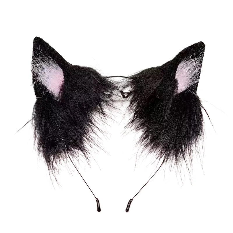 1pc Cute Plush Cat Ear Headband Holiday Animal Ear Hair Hoop Cosplay Party Styling Hair Accessories Peaceful Pleasures Health and Wellness