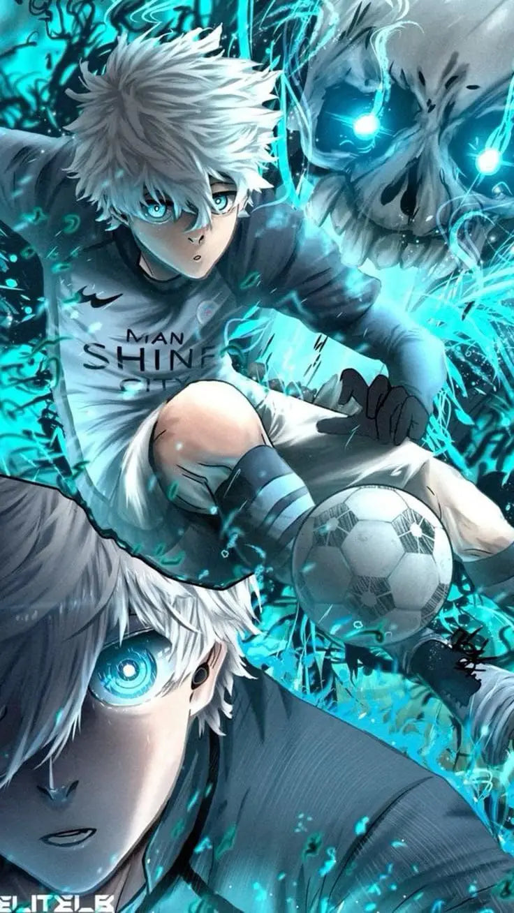Blue Lock Football Anime Canvas Poster HD Colorful Wall Art Game Room Home Decor Peaceful Pleasures Health and Wellness