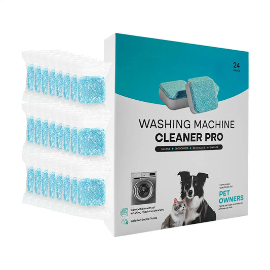 Wash Machine Cleaning Tablets 24 Pieces Washing Machine Cleaner Tablets Deep Cleaning Stain Remover Laundry Tub Deodorizer Peaceful Pleasures Health and Wellness Default Title