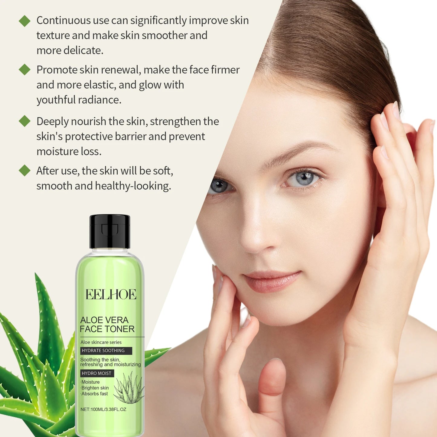 Aloe Vera Face Toner 100ml – Vitamin C, E & Retinol