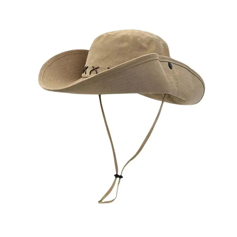Wide Brim Western Cowboy Hat – Unisex Sun Protection Hat