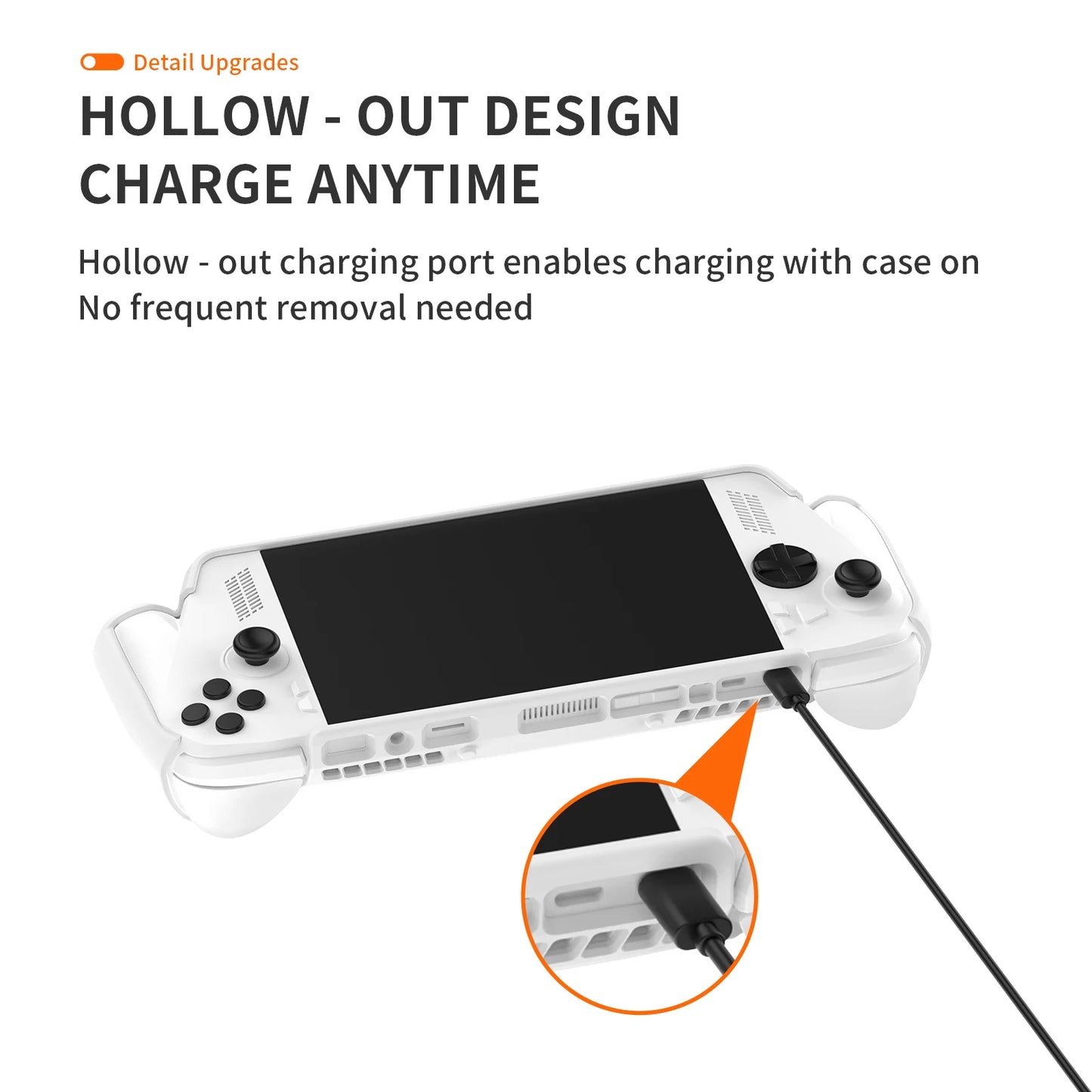 TPU Case Ergonomic Handle Grip Cover Anti-Drop Anti-Slip Handheld Game Console Host Shell For Rog Xbox Ally/Rog Xbox Ally X Case Peaceful Pleasures Health and Wellness