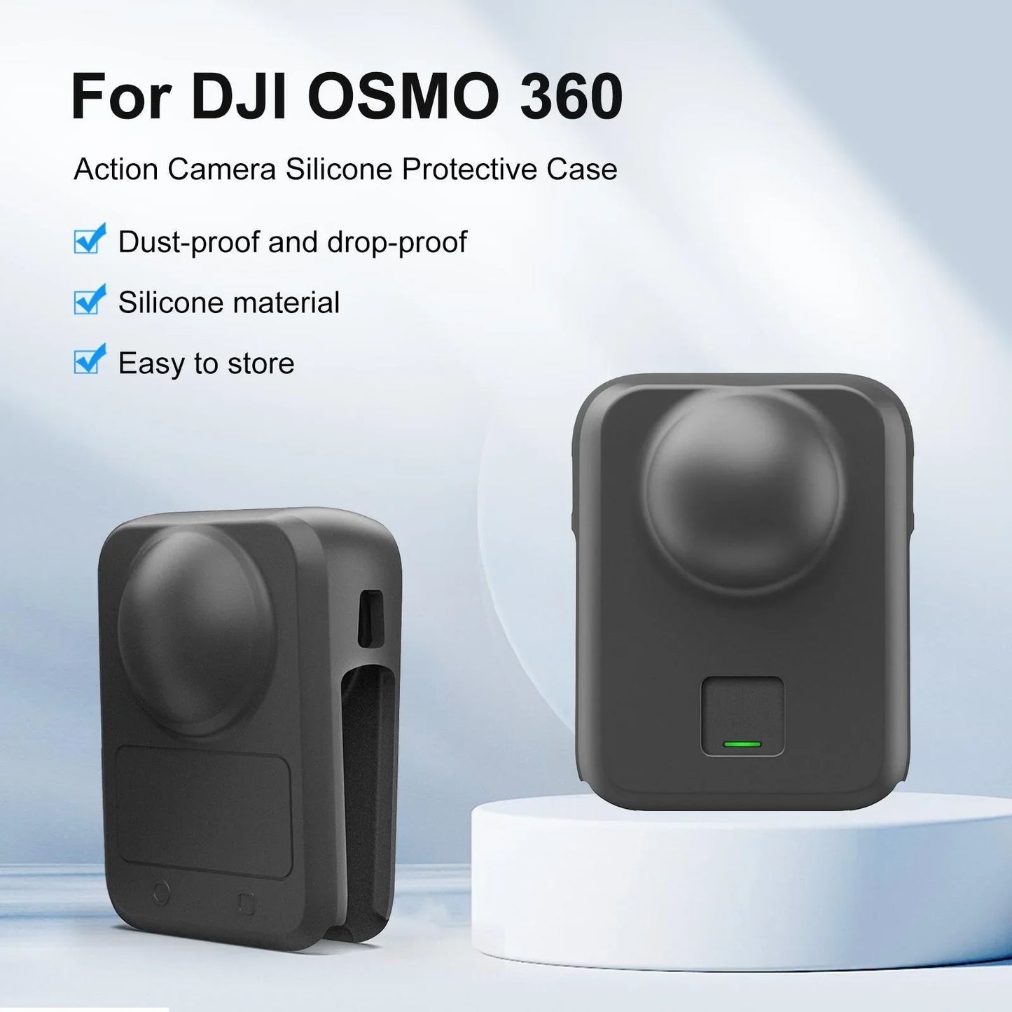 DJI OSMO 360 Silicone Case & Lens Cap with Lanyard