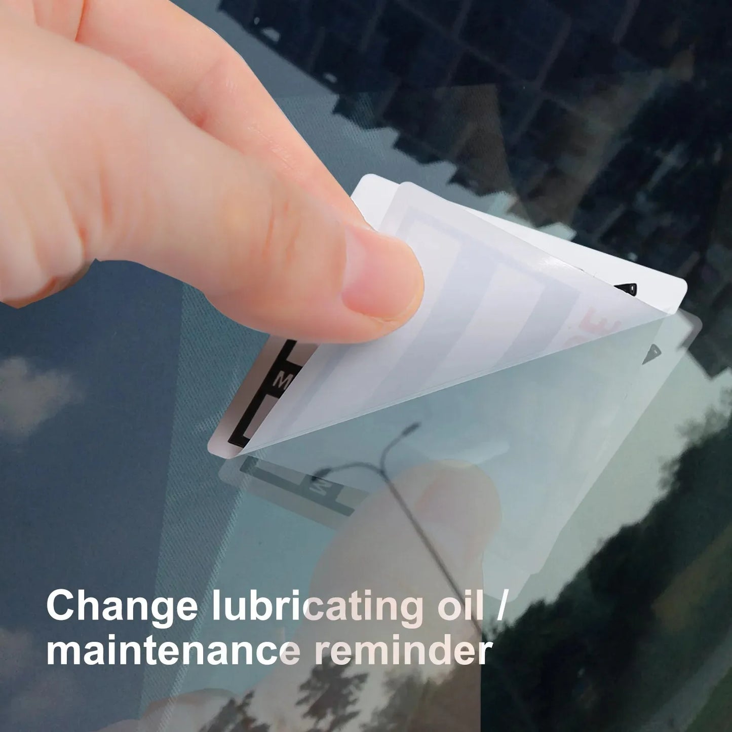 Car Service Due Reminder Stickers – 2x2" Vinyl Decals, 12 Pack