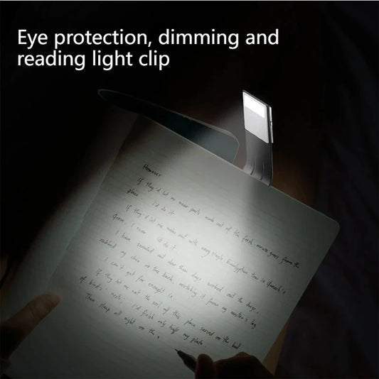3-Color Dimming Clip-On Book Light – Eye Protection LED Reading Clip-On Book Light Peaceful Pleasures Health and Wellness