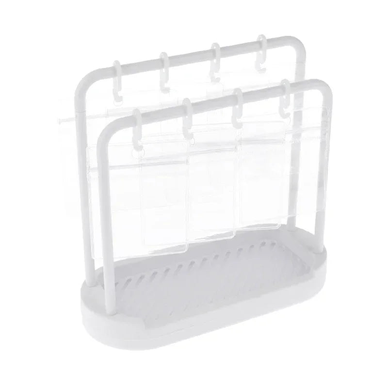 Hanging Badge Stand Desktop Display Shelf | Card & Jewelry Organizer