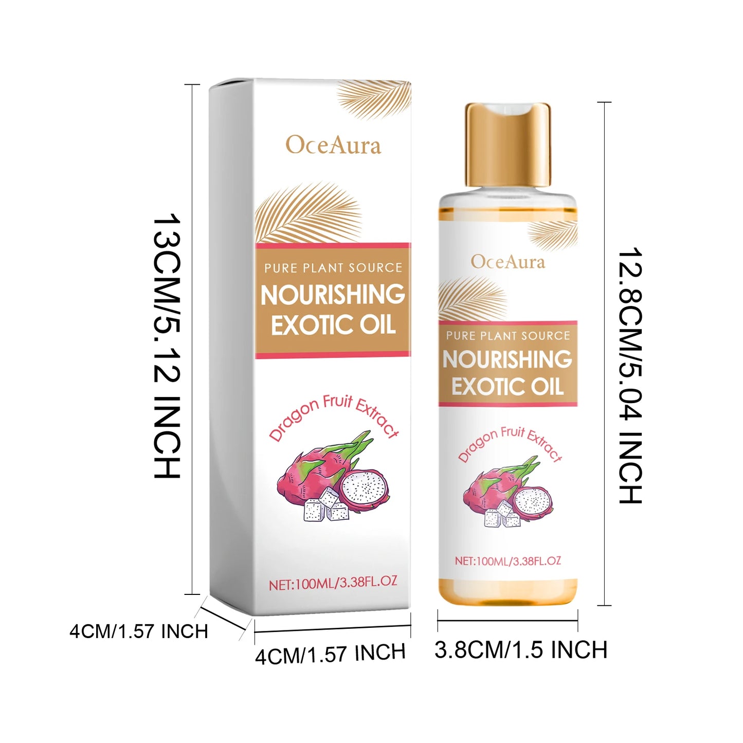 OceAura Coconut Body Oil – Moisturizing Skin Repair Oil