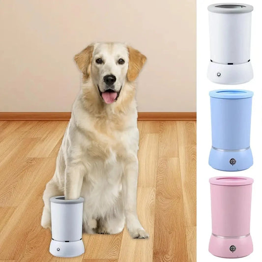 Electric Dog Paw Cleaner Fully Automatic Smart Low Noise Quick Clean USB Pet Foot Washing Cup Peaceful Pleasures Health and Wellness
