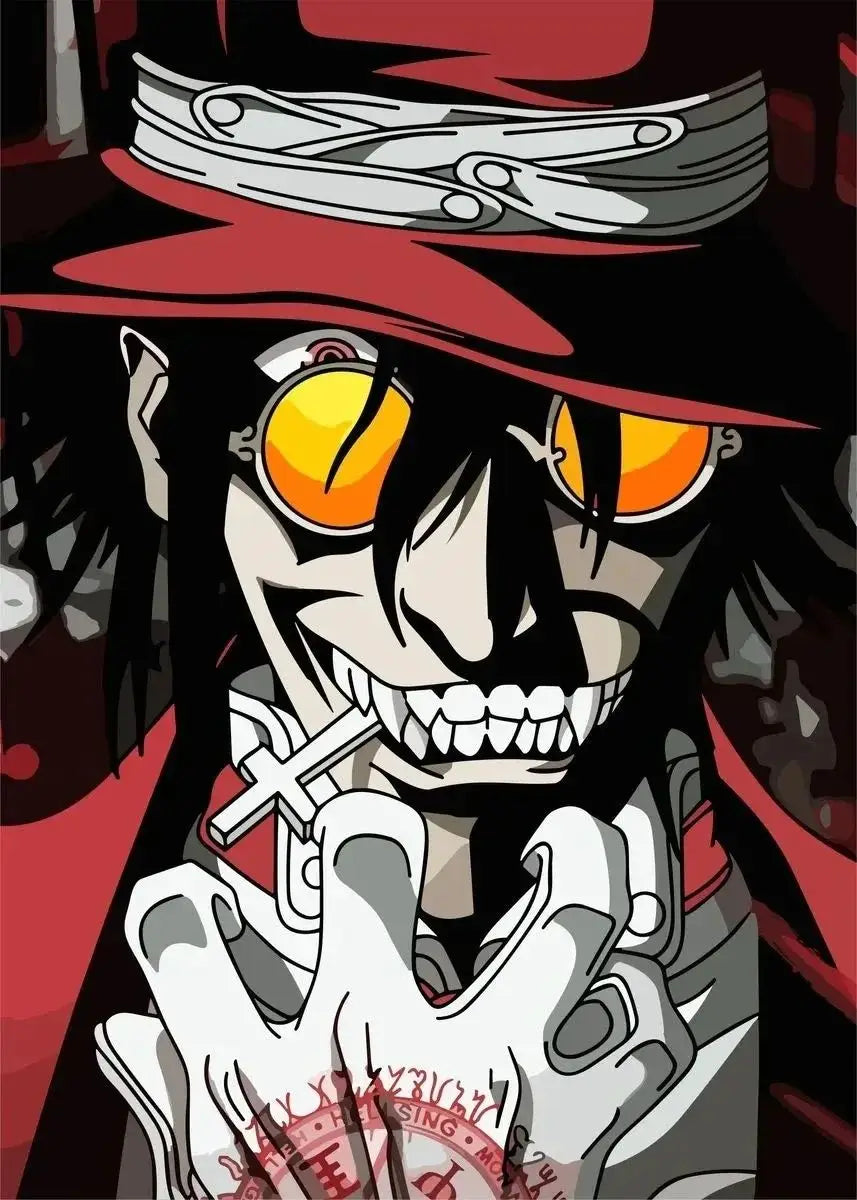 Horror Anime Hellsing Ultimate Posters Manga Canvas Painting Prints Wall Art Mural for Living Room Study Home Decor Peaceful Pleasures Health and Wellness