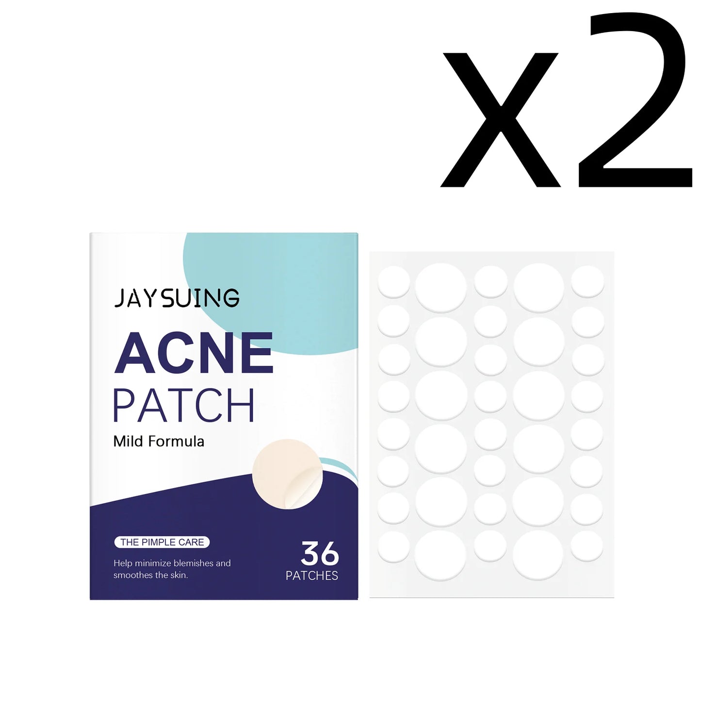 Jaysuing Pimple Patches for Blemish Control Peaceful Pleasures Health and Wellness 36pcs Boxed X 2PCS