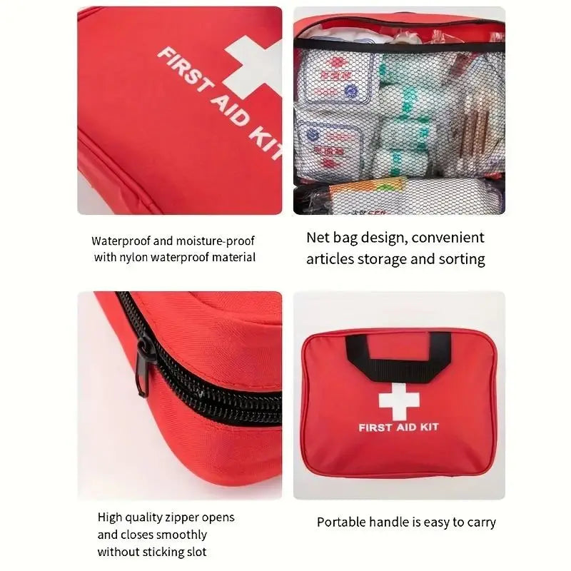 First Aid Kit Multi-purpose Emergency Medical Portable Medical Bag Outdoor Multi-functional First Aid Bag Home Emergency Bag Peaceful Pleasures Health and Wellness