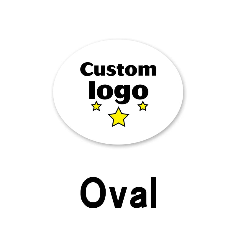 Custom Car Stickers Personalized Labels & Logo for Business Vinyl Product Advertising Commercial Promotional Decorative Stickers Peaceful Pleasures Health and Wellness Oval Width 25cm 10PCS
