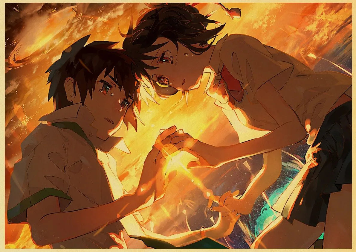 Your Name Anime Poster – Shinkai Makoto Canvas Wall Art