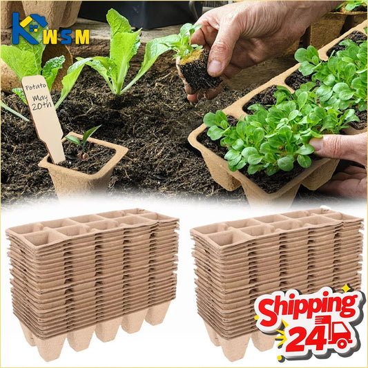Biodegradable Seedling Trays 20/40 PCS – Eco Seed Starter Pots Biodegradable Seedling Trays Oasis Select