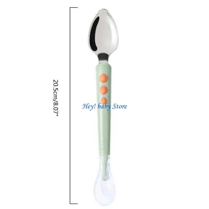 Double-Head Baby Silicone Spoon | Safe BLW Feeding Spoon