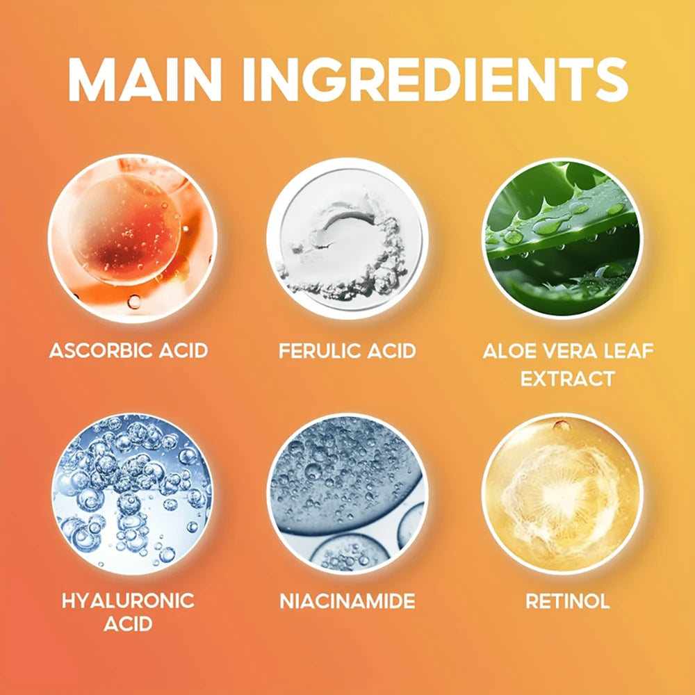 SUYARUN AHA + Vitamin C Serum - Exfoliating Brightening Facial Essence for Dark Spots, Dullness & Uneven Skin Tone. Peaceful Pleasures Health and Wellness