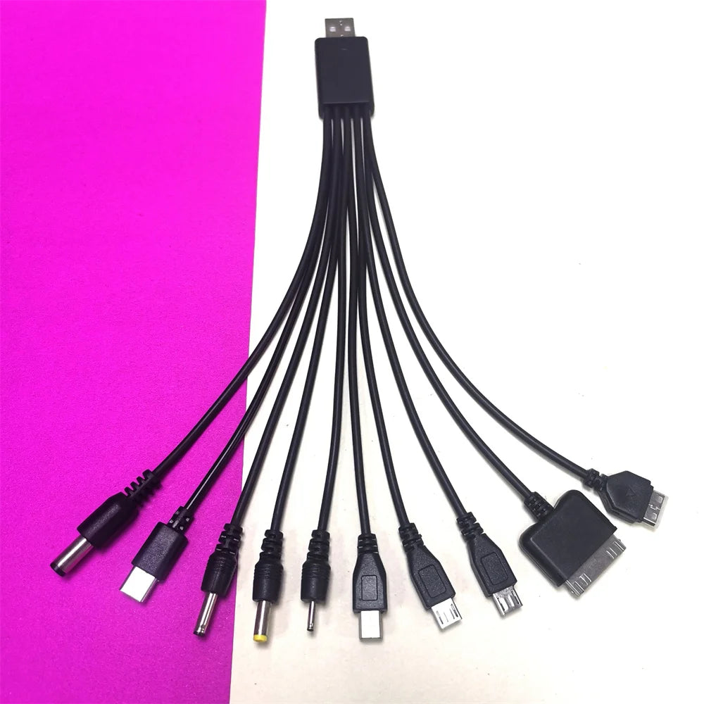 10-in-1 Multi-Head USB Charging Cable – Universal Multi-Port Peaceful Pleasures Health and Wellness