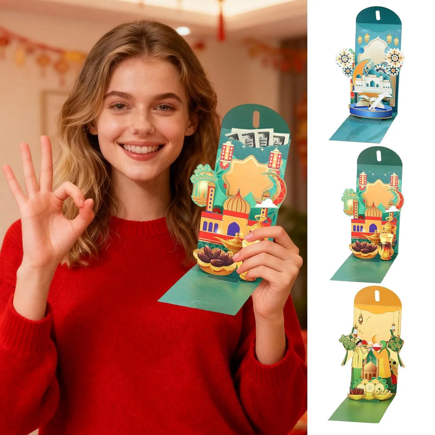 Red Envelope For Cash Southeast Asian Aesthetic Cash Storage New Year Money Red Envelopes For Spring Festival Christmas Birthday Peaceful Pleasures Health and Wellness