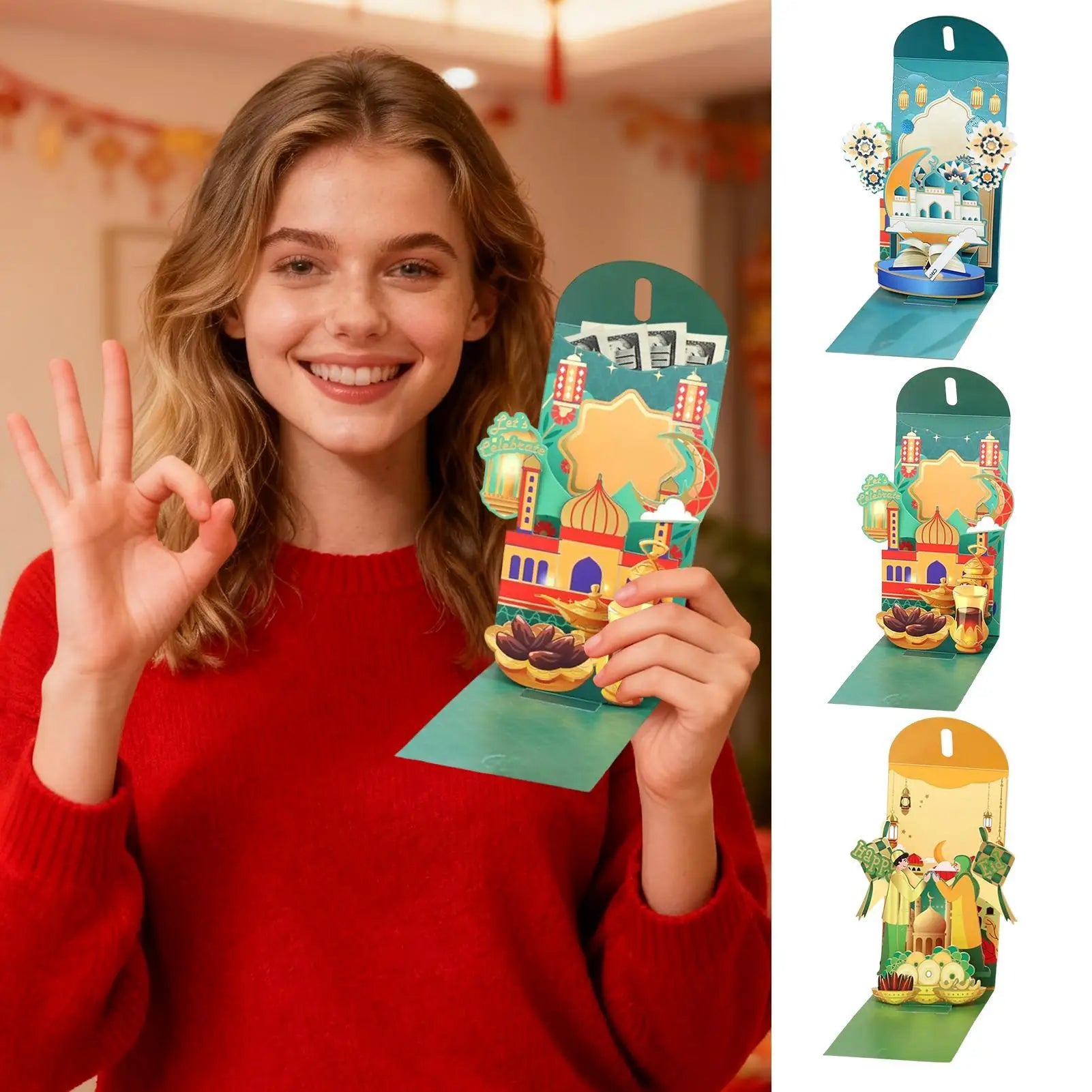Red Envelope For Cash Southeast Asian Aesthetic Cash Storage New Year Money Red Envelopes For Spring Festival Christmas Birthday Peaceful Pleasures Health and Wellness