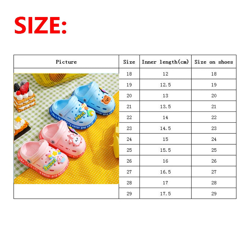 Kids Garden Clogs Sandals | Lightweight Slip-On Mules Boys Girls