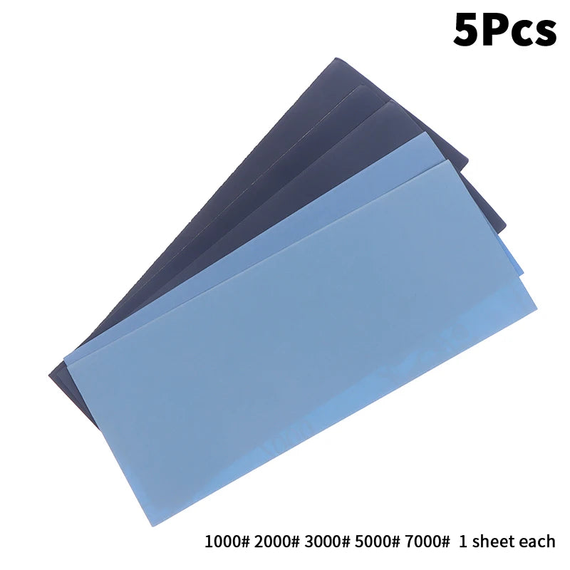 New 5/6/8/10/18/24Pcs Sandpaper Set 2000/2500/3000/5000/7000 Mixed Grits Sand Paper Water/Dry Sanding Paper Abrasive Tool Peaceful Pleasures Health and Wellness A5