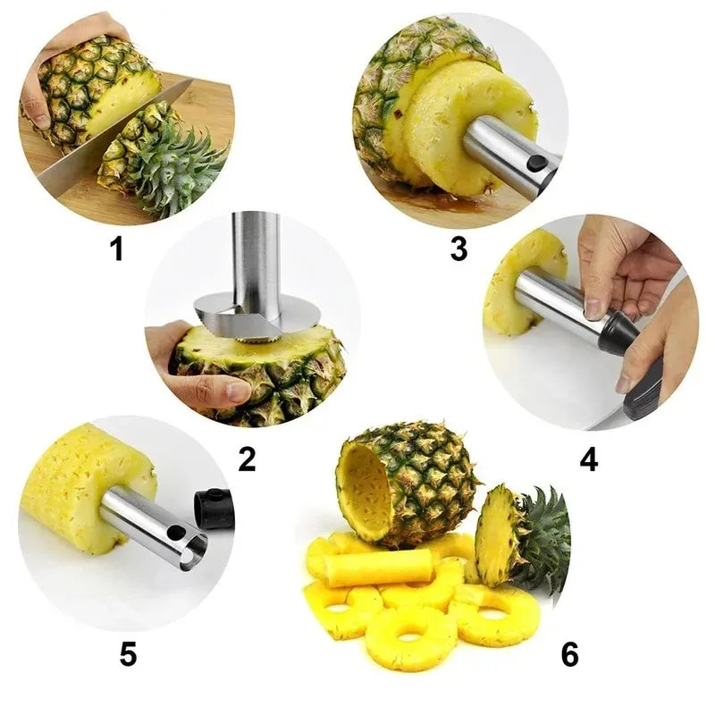 Pineapple Slicer Peeler Cutter Parer Knife Stainless Steel Kitchen Fruit Tools Cooking Tools kitchen accessories kitchen gadgets Peaceful Pleasures Health and Wellness