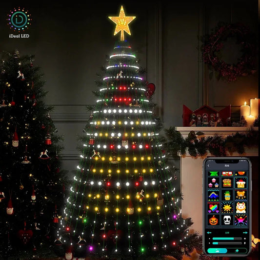Smart RGB Christmas Tree Lights | Bluetooth App, Music & DIY Smart Christmas Lights Peaceful Pleasures Health and Wellness