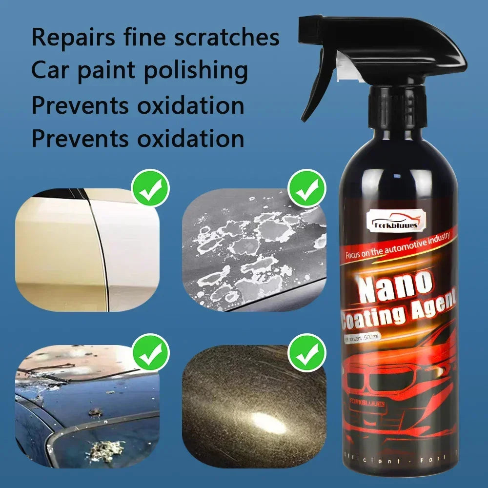 10H Ceramic Car Coating 500ML 9H Nano Liquid Glass Plated Crystal Hydrophobic Waterproof Polishing Paint Hardness Car Polish Wax Peaceful Pleasures Health and Wellness