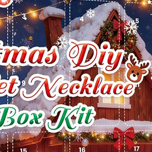 Christmas 24-Day Countdown Necklace Making Kit for Girls & Teens Jewelry Craft Kit Peaceful Pleasures Health and Wellness