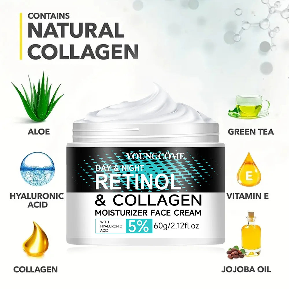 Retinol Anti Aging Face Cream and Collagen Face CreamMoisturizing Shrink Pores Whitening Vitamin Retinol,moisturizing dry skin Peaceful Pleasures Health and Wellness