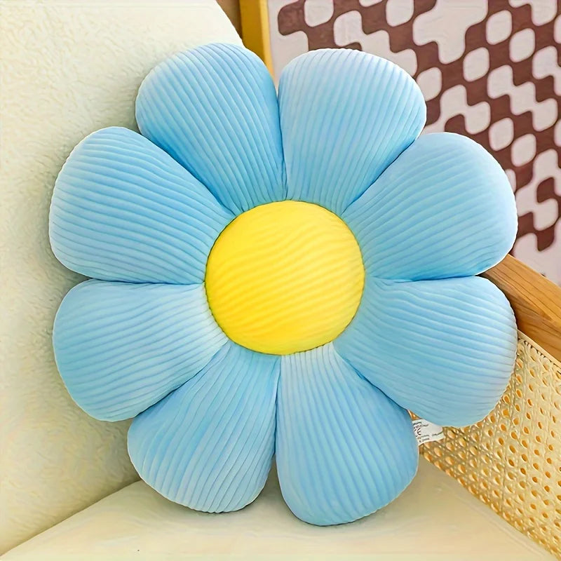 Sunflower Daisy Throw Pillow 40cm – Floral Cushion Gift