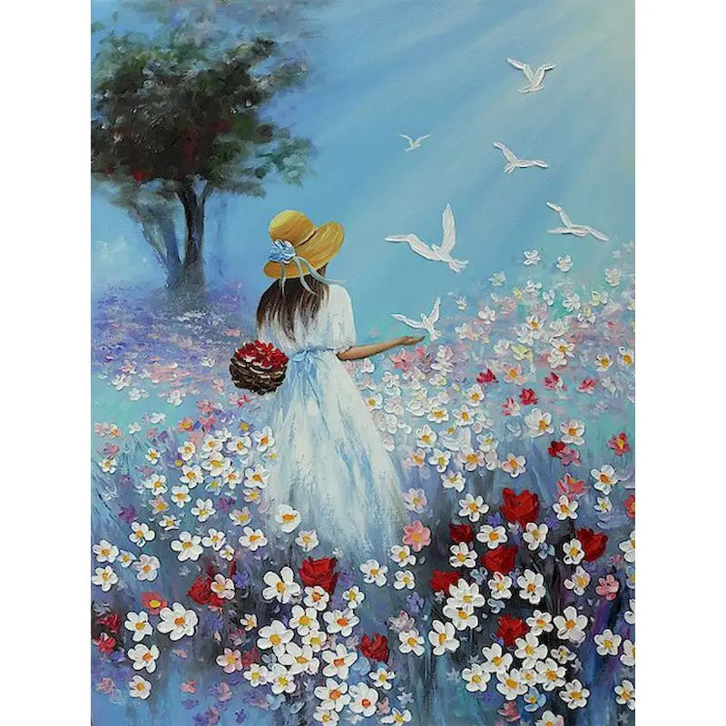 GATYZTORY Paint By Numbers For Adults Children Ballet Girl DIY HandPainted Oil Painting Figure Picture Home Wall Decor Gift Peaceful Pleasures Health and Wellness 99-8 30x40cm Unframed