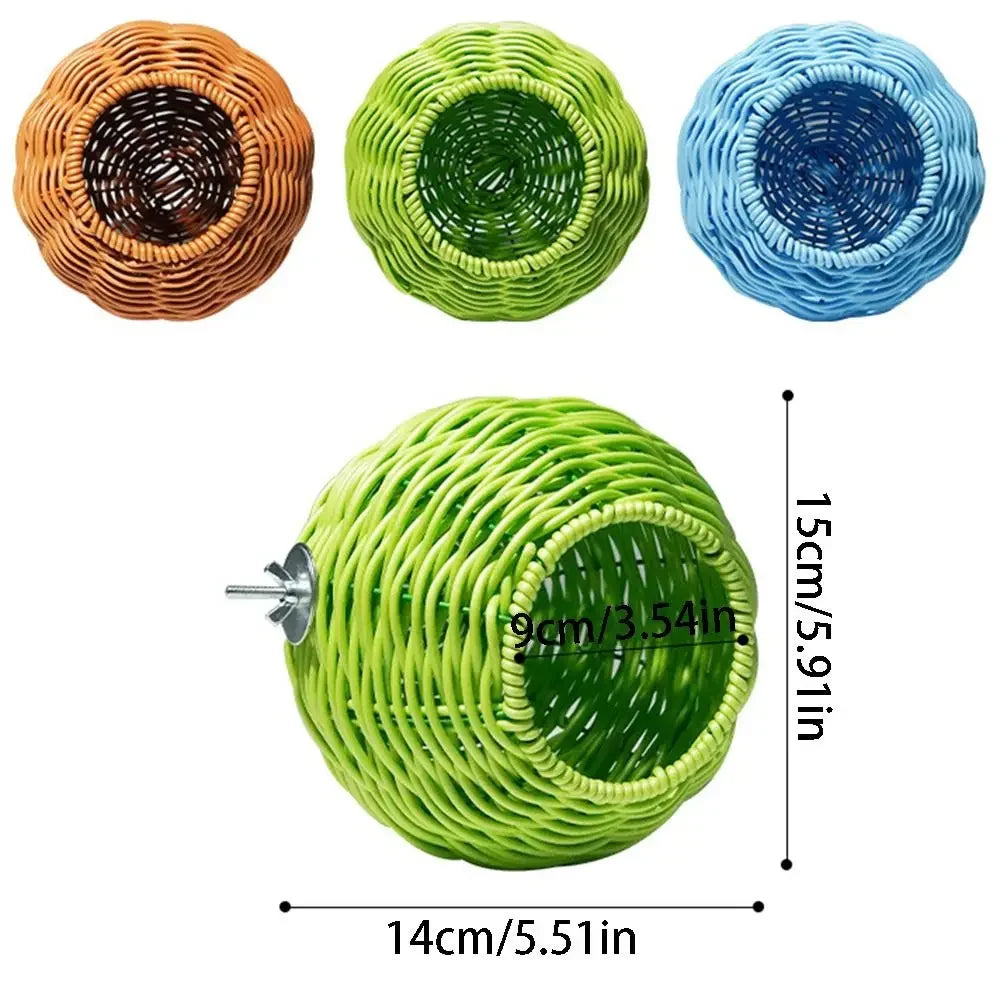 Handwoven Spherical Bird Nest | Hanging Breeding Bird House