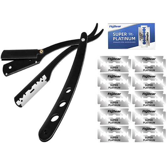 Men's Folding Straight Razor – Sharp Stainless Steel Blade Folding Straight Razor Peaceful Pleasures Health and Wellness