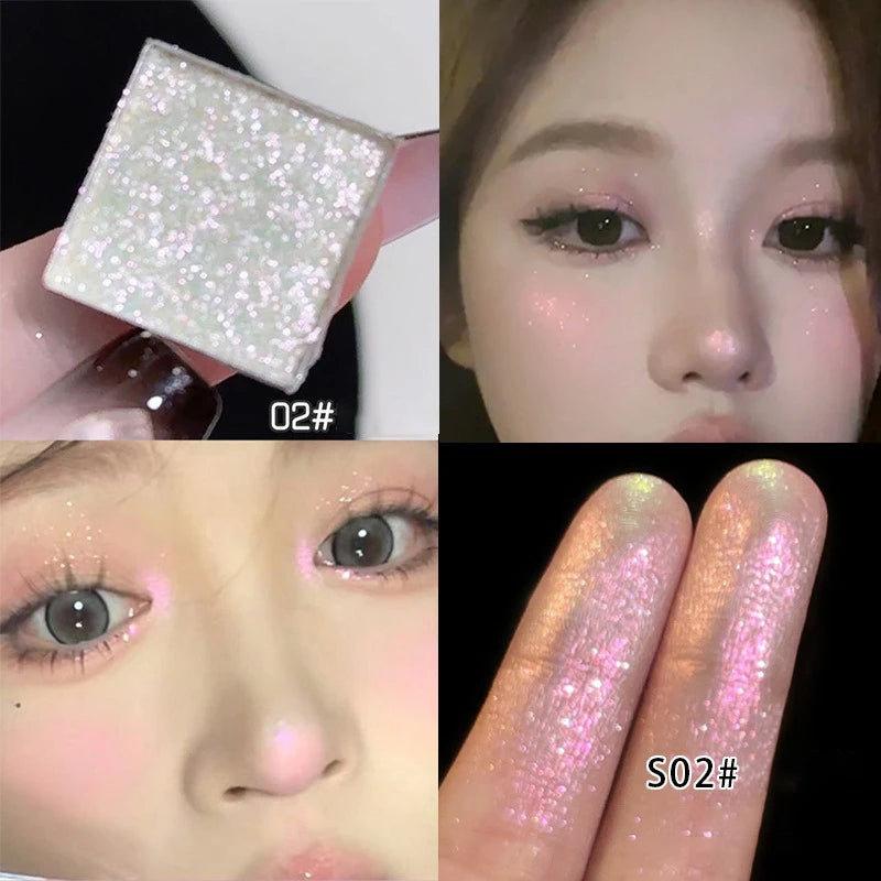 Diamond Monochrome Highlighter Eyeshadow | Shimmer Metallic