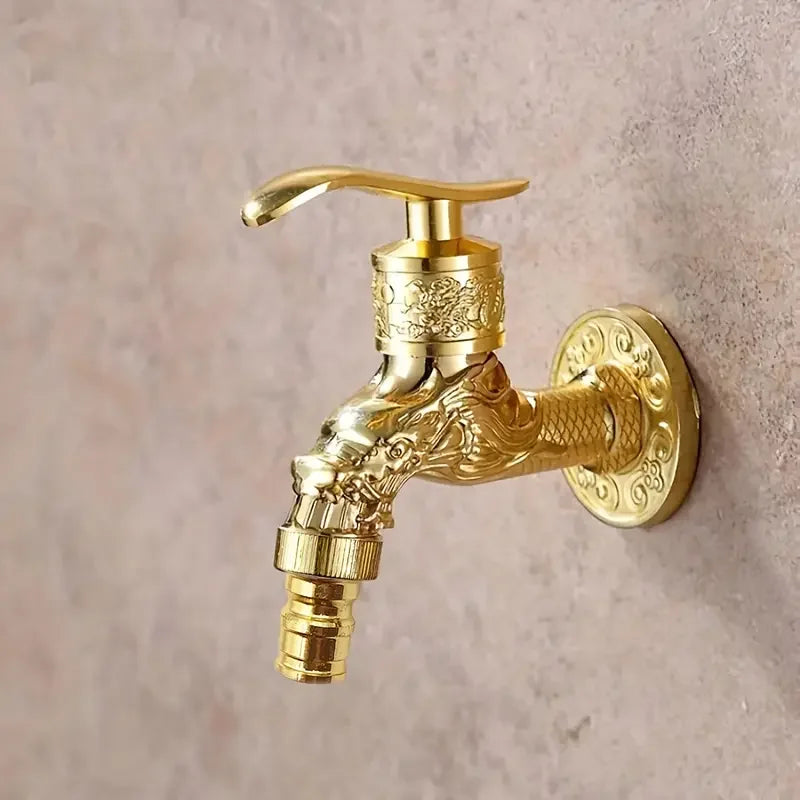 Vintage Wall-Mounted Ball Valve Faucet | Stainless Steel Tap